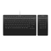 3Dconnexion Keyboard Pro with Numpad Tastatur Büro USB + RF Wireless + Bluetooth AZERTY Französisch Schwarz