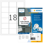 HERMA Removable labels A4 63.5x46.6 mm white Movables/removable paper matt 1800 pcs.