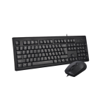 A4Tech KRS-8372 keyboard Mouse included Universal USB QWERTY English Black