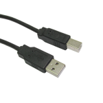 Cables Direct USB 2.0 A - B, M - M USB cable 1 m USB A Black