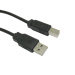 Cables Direct USB 2.0 A - B, M - M USB cable 1 m USB A Black