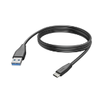 Hama 00201597 USB cable 3 m USB 2.0 USB C USB A Black