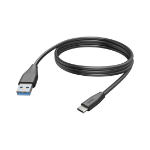 Hama 00201597 USB cable USB 2.0 3 m USB C USB A Black