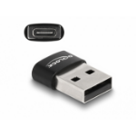 DeLOCK 60002 cable gender changer USB A USB C Black
