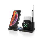 RealPower ChargeAIR Connect Smartphone, Smartwatch, Tablet Zwart USB Draadloos opladen Binnen