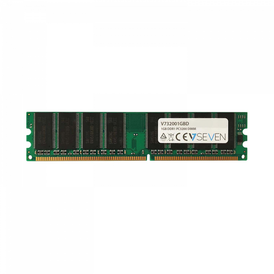Image of V7 1GB DDR1 PC3200 - 400Mhz DIMM Desktop Memory Module - V732001GBD