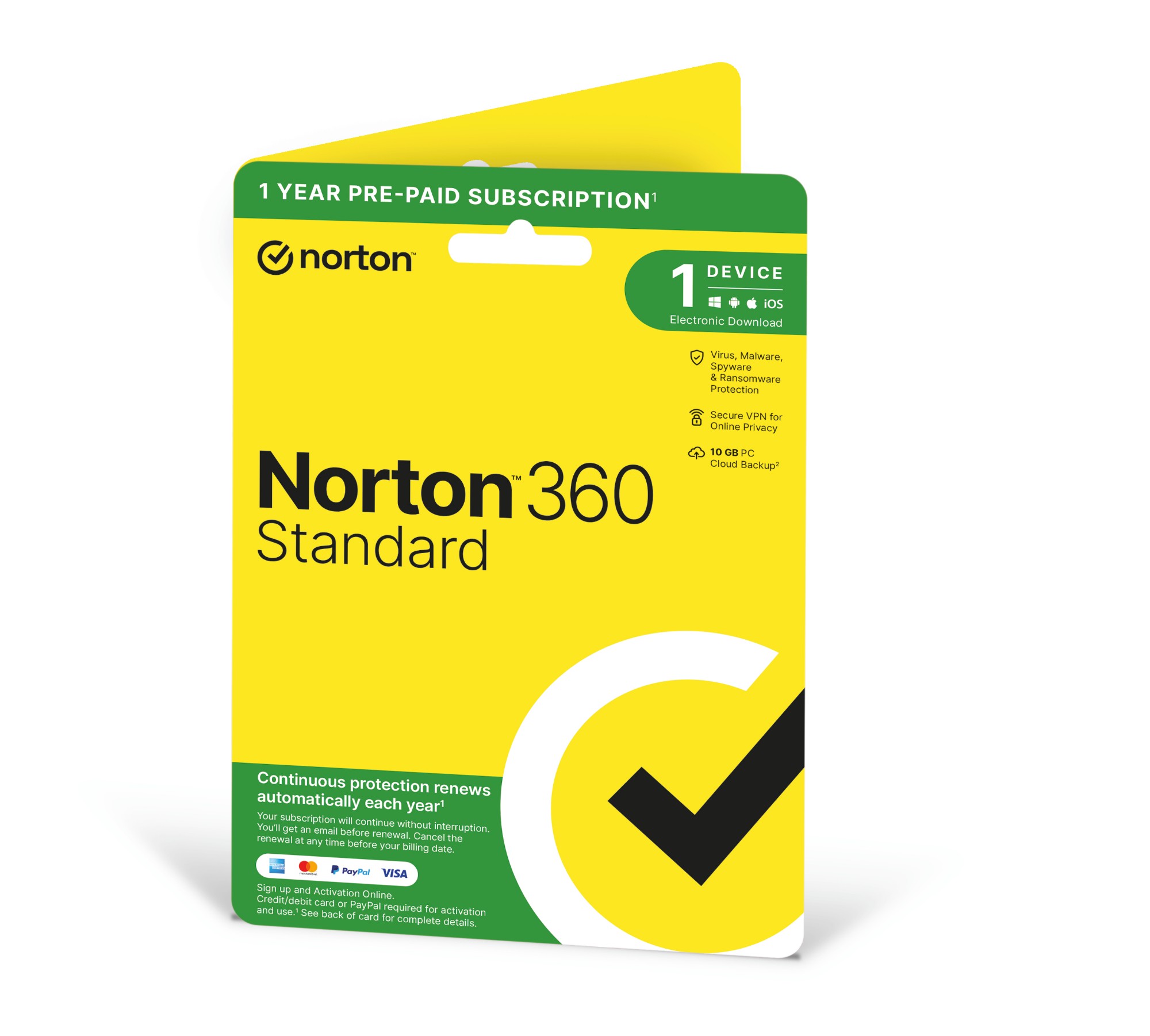 NortonLifeLock NORTON 360 STANDARD 1 DEVICE 12MO