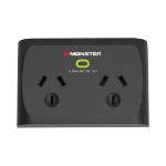 Monster MT-FPSP2700B surge protector Black 2 AC outlet(s)