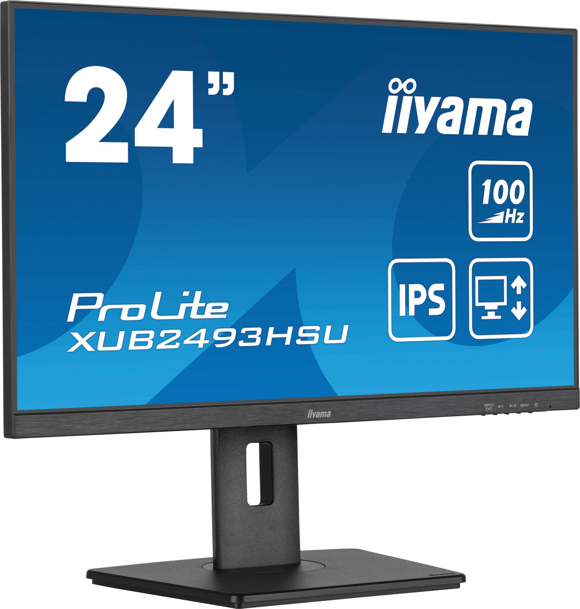 iiyama 24” IPS technology panel with USB hub and 100Hz refresh rate an