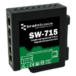 Brainboxes Hardened Industrial 5 Port Gigabit Ethernet Switch