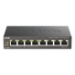 D-Link DGS-1008P/E netwerk-switch Unmanaged L2 Gigabit Ethernet (10/100/1000) Power over Ethernet (PoE) Desktop Zwart