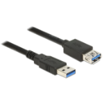 DeLOCK 85053 USB-kablar 0,5 m USB 3.2 Gen 1 (3.1 Gen 1) USB A Svart