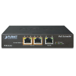PLANET POE-E202 netwerkextender Netwerkzender & -ontvanger Zwart 10, 100, 1000 Mbit/s