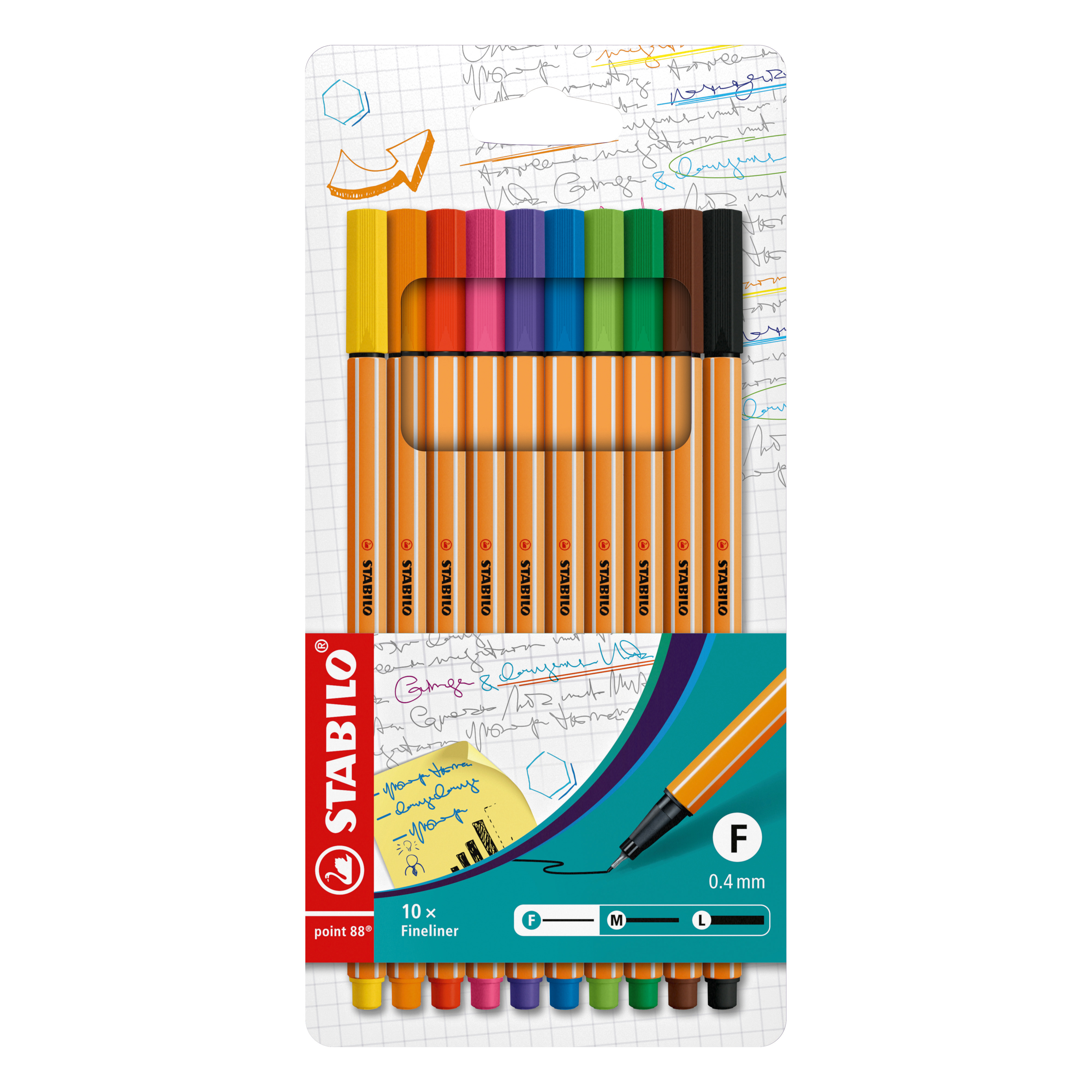 Image of STABILO Point 88 fineliner Multi 10 pc(s)