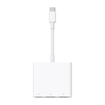 Apple MJ1K2ZM/A cable interface/gender adapter USB C USB C, USB A, HDMI White