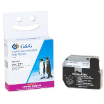 G&G 16832 labelprinter-tape Zwart op wit