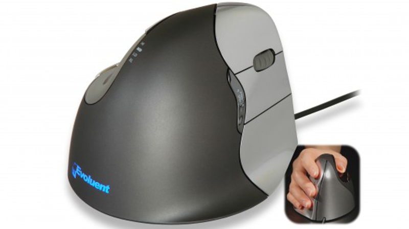 M-EVOL-S4 EVOLUENT VM4 Mouse Right Hand Black.