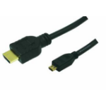 LogiLink 1m HDMI to HDMI Micro - M/M HDMI cable HDMI Type A (Standard) HDMI Type D (Micro) Black