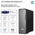 HP OmniDesk Slim Desktop S03-0020na PC Intel® Core™ i3 i3-13100 8 GB DDR5-SDRAM 512 GB SSD Windows 11 Home Tower Silver
