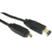 Cables Direct 3m firewire 6 Pin - 4 Pin 4-p 6-p Black