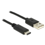 DeLOCK 83600 USB cable 1 m USB 2.0 USB C USB A Black