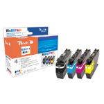 Peach PI500-273 ink cartridge 4 pc(s) Compatible Black, Cyan, Magenta, Yellow