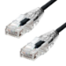 ProXtend Ultra Slim CAT6 U/UTP CU LSZH Ethernet Cable Black 75CM