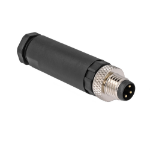 DeLOCK M8 Connector A-coded 3 pin male for mounting with screw connection
