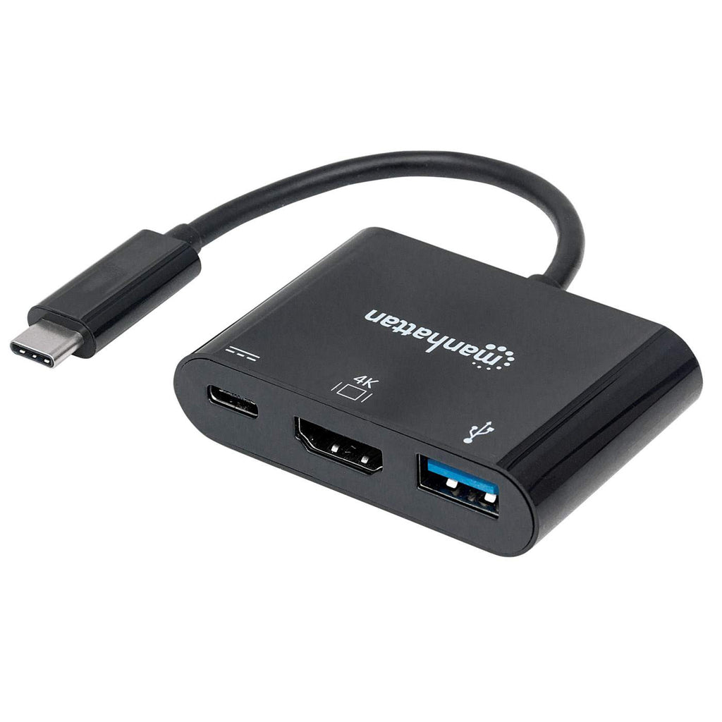 Image of Manhattan USB-C Dock/Hub, Ports (x3): HDMI, USB-A and USB-C, 5...