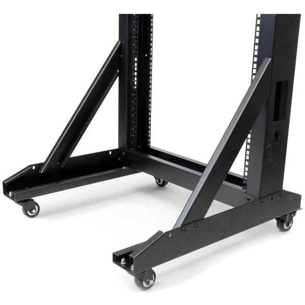 StarTech.com 2-Post Server Rack with Casters - 42U