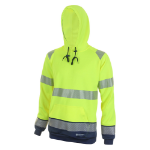 BEESWIFT High Visibility  Two Tone Hoody Saturn Yellow / Navy M