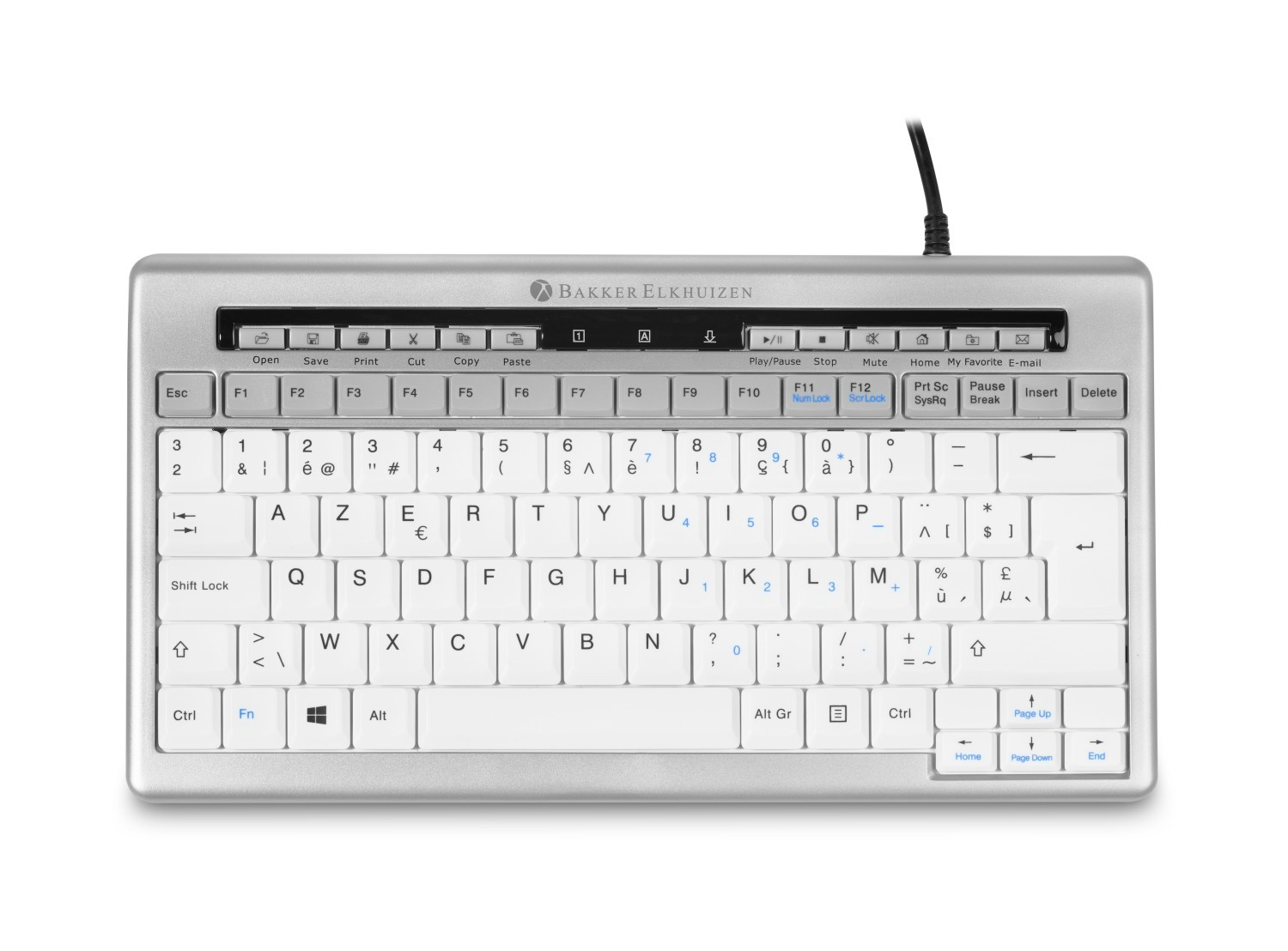 Image of BakkerElkhuizen S-board 840 keyboard USB QWERTY UK English Light...