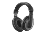 Hama Shell II Headphones Wired Head-band Music Black, Dark Grey