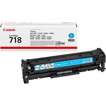 Image of Canon 2661B014/718C Toner cartridge cyan Project, 2.9K pages/5%...