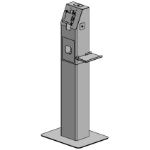 Ergonomic Solutions SpacePole Mini Kiosk for