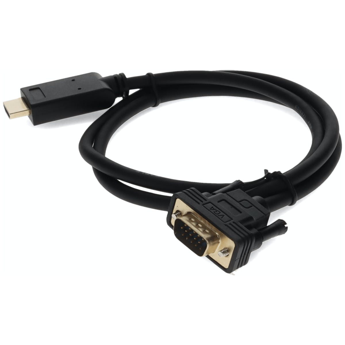 HDMI2VGAMM6 ADDON NETWORKS ADDON 6FT HDMI 1.3 MALE TO VGA MALE BLACK CABLE FOR RESOLUTION UP TO 1920X1200 (