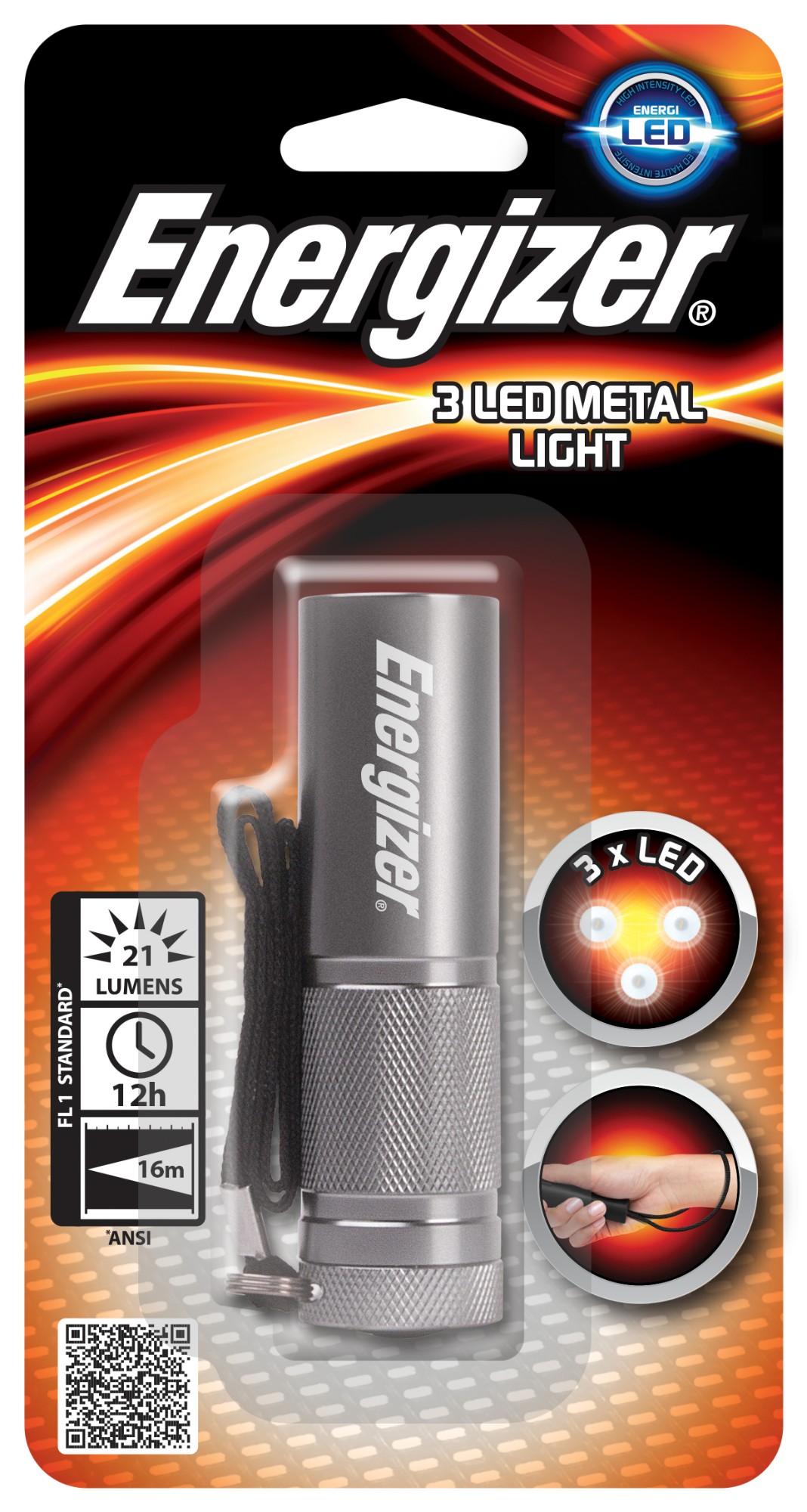633657 ENERGIZER ER METAL TORCH COMPACT 3AAA