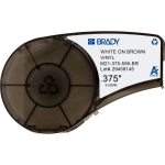 Brady M21-375-595-BR printer label Brown, White Self-adhesive printer label