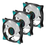 Iceberg Thermal IceGALE ARGB Computer behuizing Ventilator 12 cm Zwart 3 stuk(s)