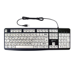 Geemarc Telecom 3521350020823 keyboard Universal USB QWERTY Black, White