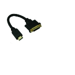 Microconnect DVIHDMI15CM video cable adapter 0.15 m HDMI Type A (Standard) DVI Black