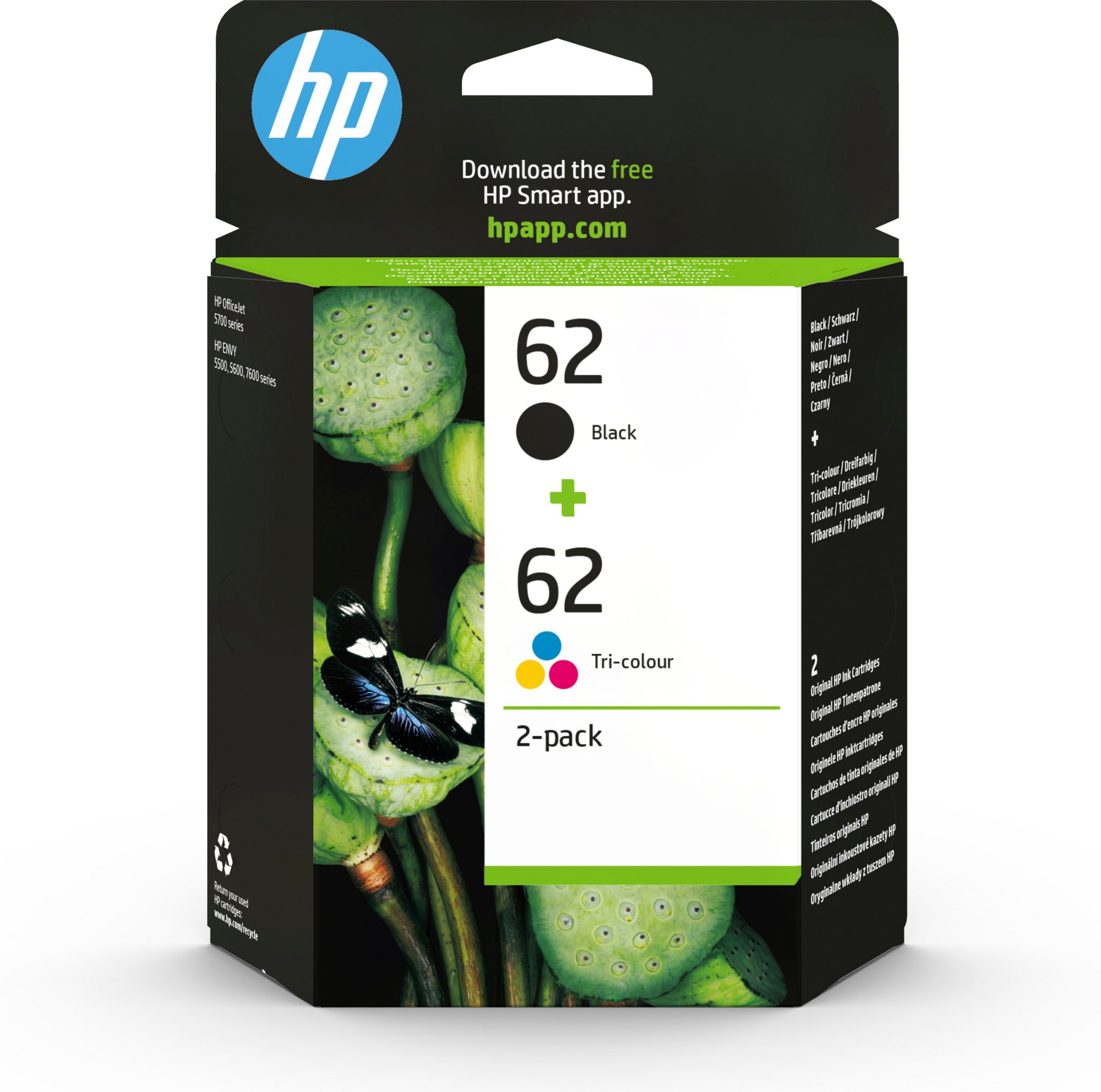 HP N9J71AE/62 Printhead cartridge multi pack black + color 200pg + 165pg Pack=2 for HP Envy 5640