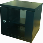 Eco NetCab 4U 300mm Deep 10" Wall Cabinet (W320xD300) - Black