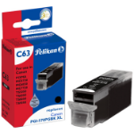 Pelikan 4111739/C63 Ink cartridge black pigmented, 500 pages 24ml (replaces Canon PGI-570PGBKXL) for Canon Pixma MG 5750/7750