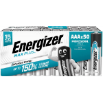 Energizer Max Plus Alkaline AAA Battery Pack of 50