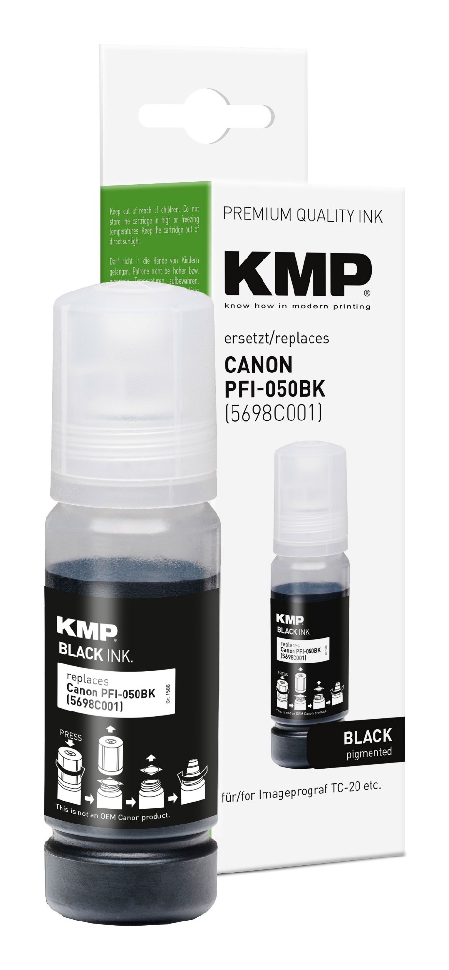 KMP 1588,0001 ink cartridge 1 pc(s) Compatible Black