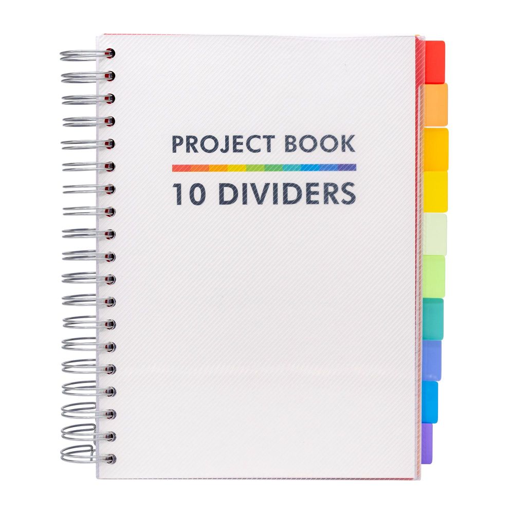 Pukka Pads Pukka Project Book with 10 Dividers B5 White 9603-PB