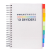 Pukka PUKKA PADS PROJ BOOK/10 DIVDR B5 WHT