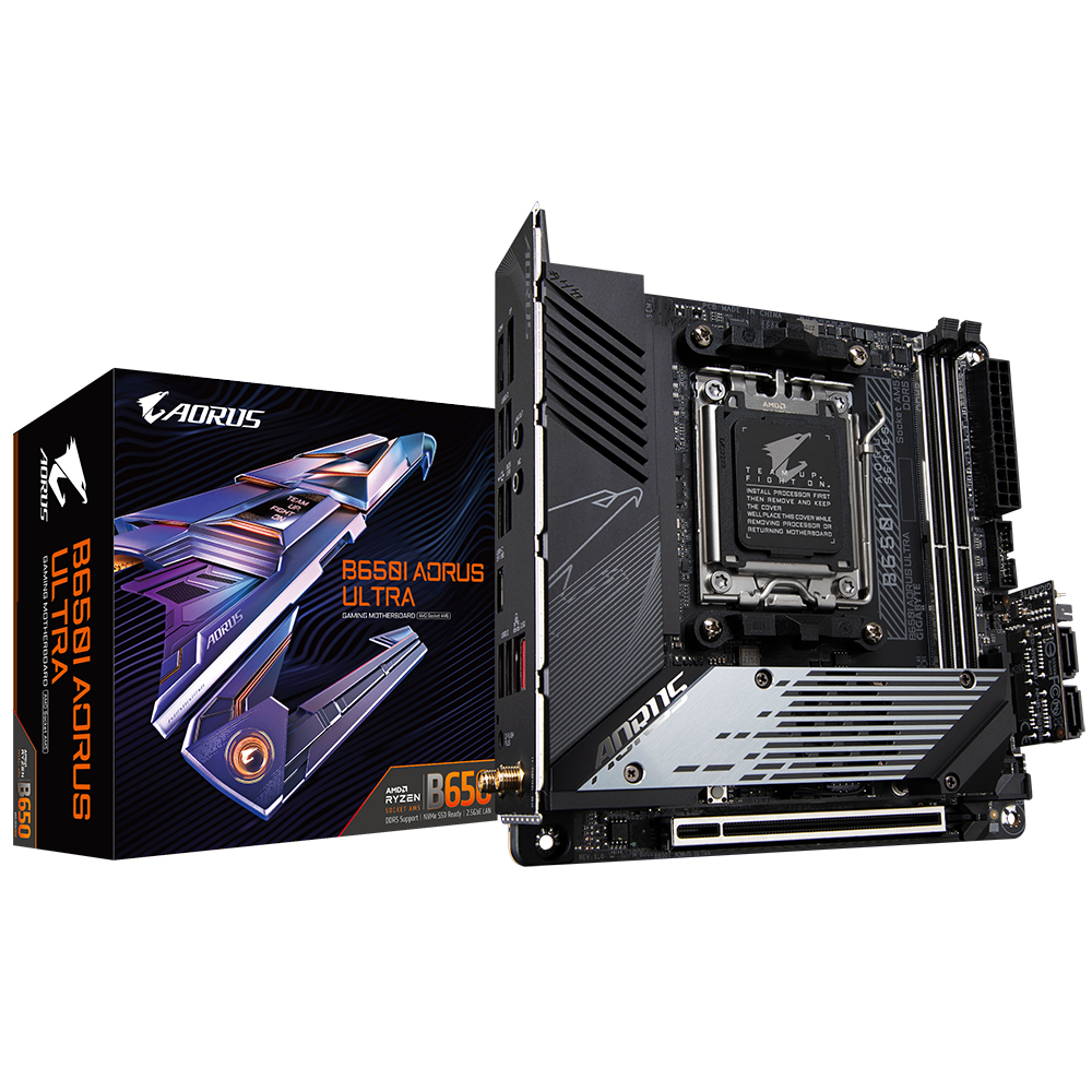 Image of Gigabyte B650I AORUS ULTRA (REV. 1.0) motherboard AMD B650 Socket...