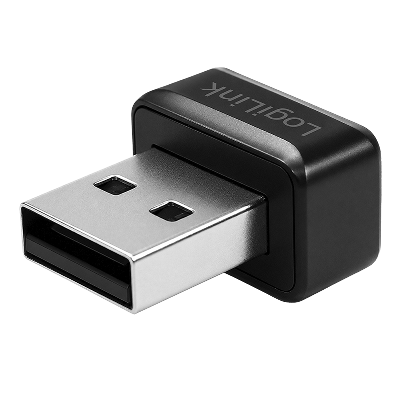 LogiLink USB-A Mini Fingerprint reader. black